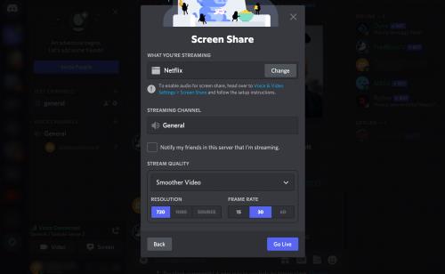 Kako prenositi Netflix na Discord