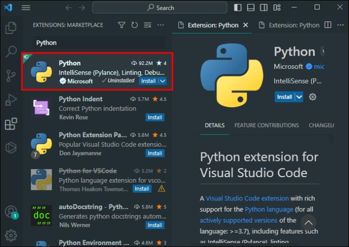 Πώς να εγκαταστήσετε τα Panda σε VS Code