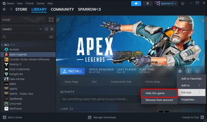 Jak skrýt hry před přáteli ve službě Steam