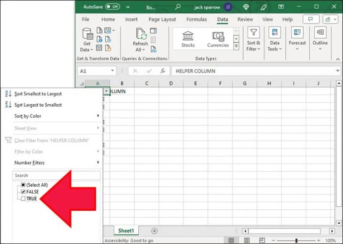 Excel: Sådan sletter du hver anden række