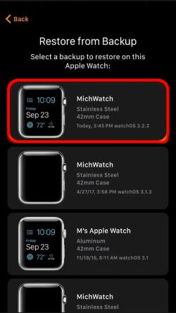 Slik kobler du Apple Watch til en ny telefon