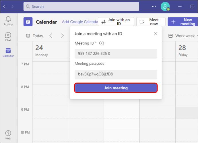 Kako se pridružiti ID-u sastanka u Microsoft Teams