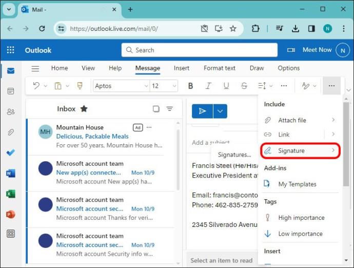 Πώς να προσθέσετε μια υπογραφή στο Outlook