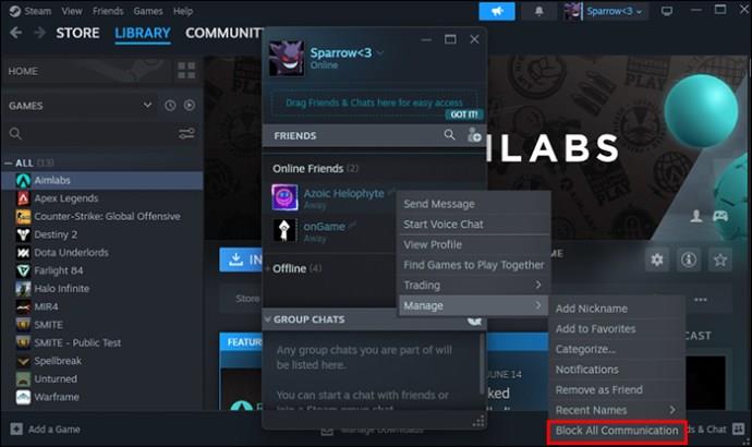 Jak skrýt hry před přáteli ve službě Steam