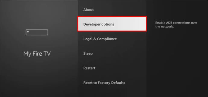 Kā Firestick iespējot izstrādātāja opcijas