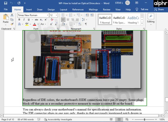 Kā izveidot tikai vienas lapas ainavu programmā Word