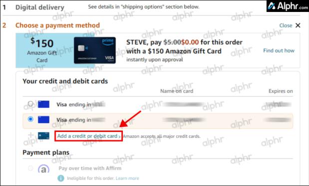 Kako koristiti darovnu karticu Amex, Mastercard ili Visa na Amazonu
