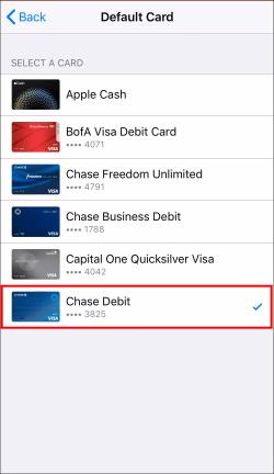 Jak změnit výchozí kartu v Apple Pay