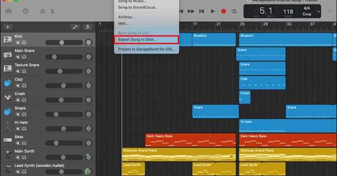 Hvordan eksportere til MP3 i Garageband