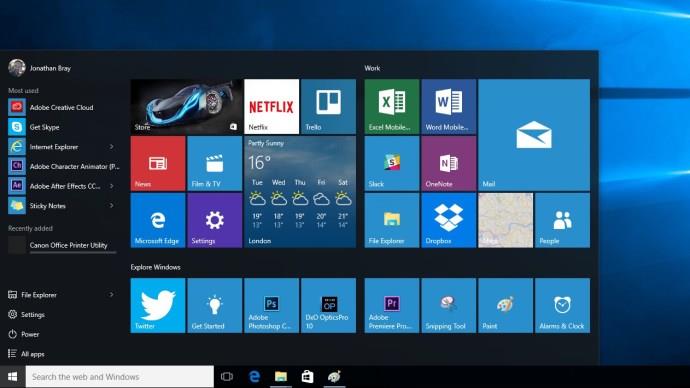 Windows 10-anmeldelse: Kode i den seneste Windows 10-opdatering sætter gang i rygter om en overfladetelefon