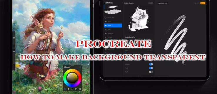 Kako učiniti pozadinu prozirnom u Procreateu