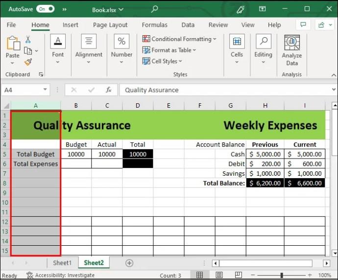 Jak odstranit prázdné řádky v aplikaci Excel