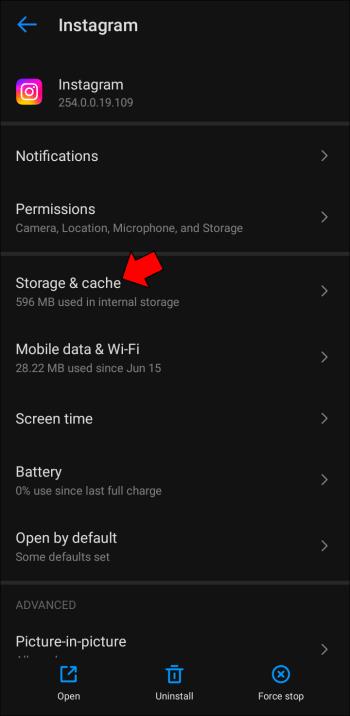 Kā notīrīt Instagram kešatmiņu