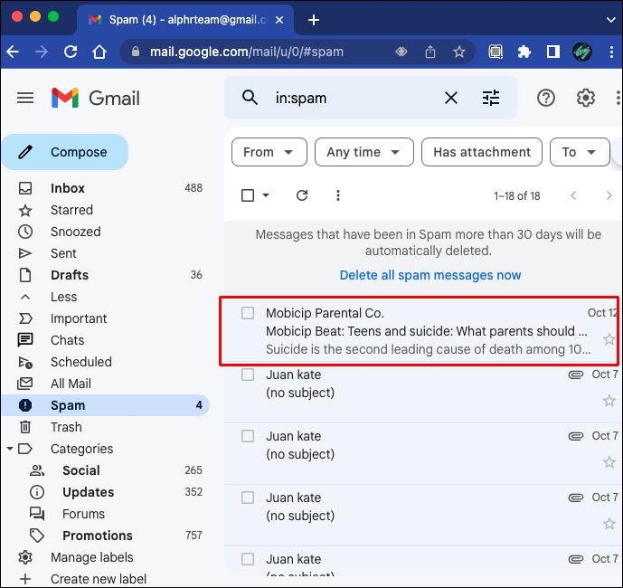 Jak zabránit tomu, aby e-maily přecházely do spamu v Gmailu