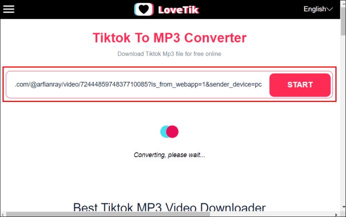 Hogyan töltsünk le egy TikTok-ot MP3-ba