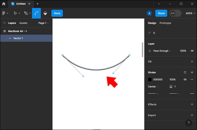 Figma: Как да направите извити линии
