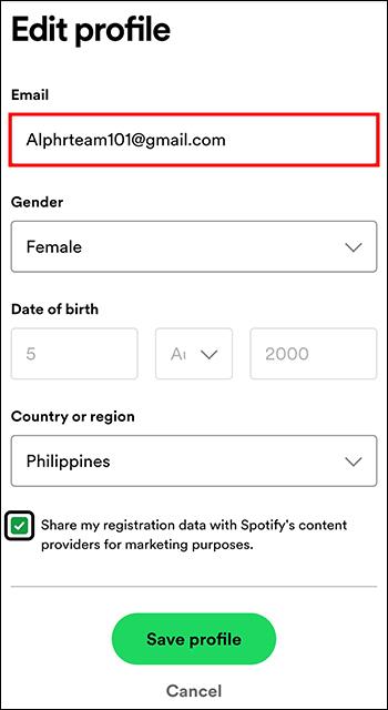 Jak změnit svůj e-mail na Spotify