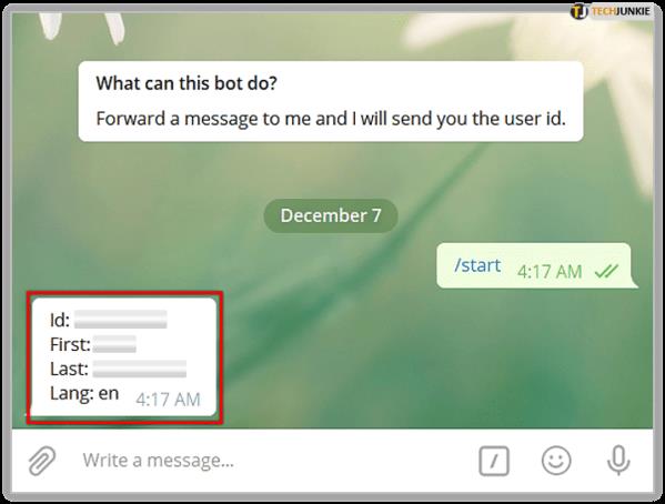 Hur man hittar ett användar-ID i Telegram