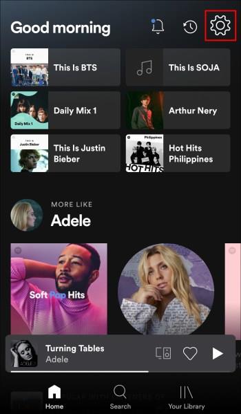 Jak zapnout nebo vypnout plátno ve Spotify