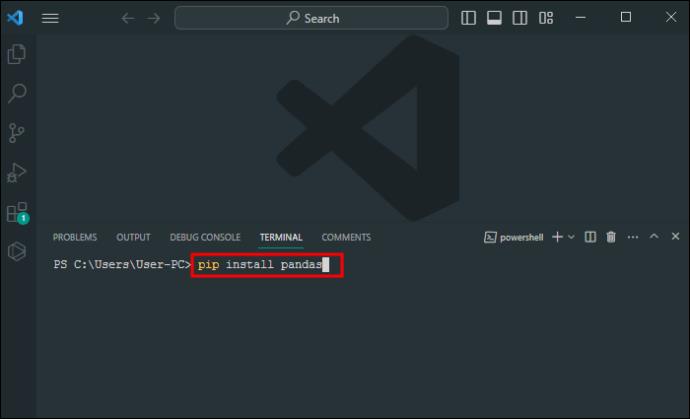 Як встановити Pandas у VS Code