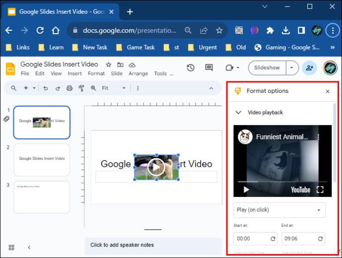 Kako umetnuti video u Google slajdove