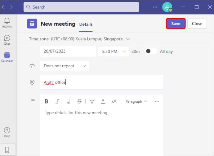 Kako pripraviti sestanek v Microsoft Teams