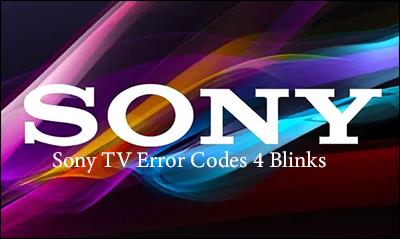 Kā labot Sony televizora kļūdas kodu ar 4 mirkšķināšanu