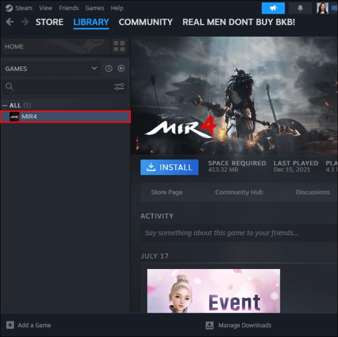 Sådan skjuler du aktivitet i Steam