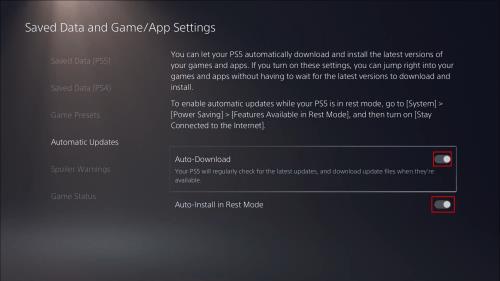 Jak zkontrolovat aktualizace her na PS5