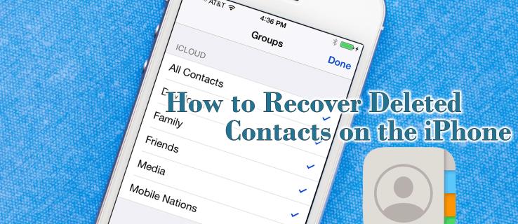Kako vratiti izbrisane kontakte na iPhoneu