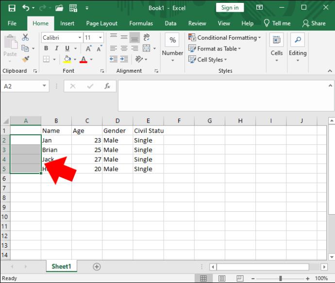 Kā programmā Excel ievietot vairākas rindas