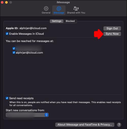 Az IMessage nem szinkronizálásának javítása Mac számítógépen
