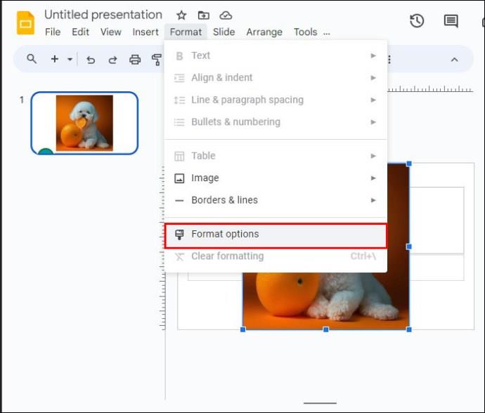 Jak odstranit pozadí z obrázku v Google Slides