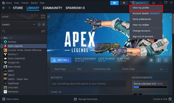 Hvernig á að fela leiki frá vinum í Steam