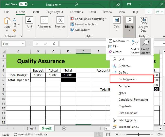 Jak odstranit prázdné řádky v aplikaci Excel