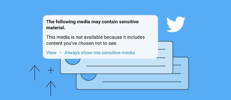 Hur man visar känsligt innehåll på Twitter