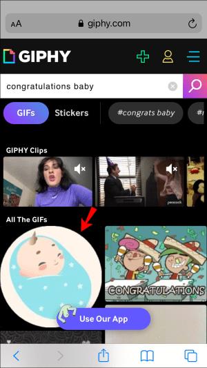 GIF-ek küldése IMessage-ben