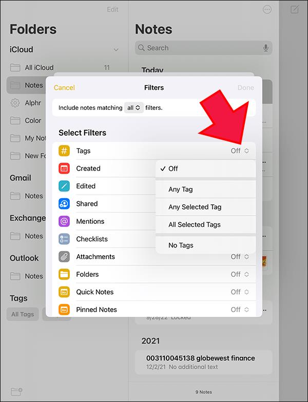 Intelligens mappák használata az Apple Notes-ban iPhone-on, iPaden és Mac-en