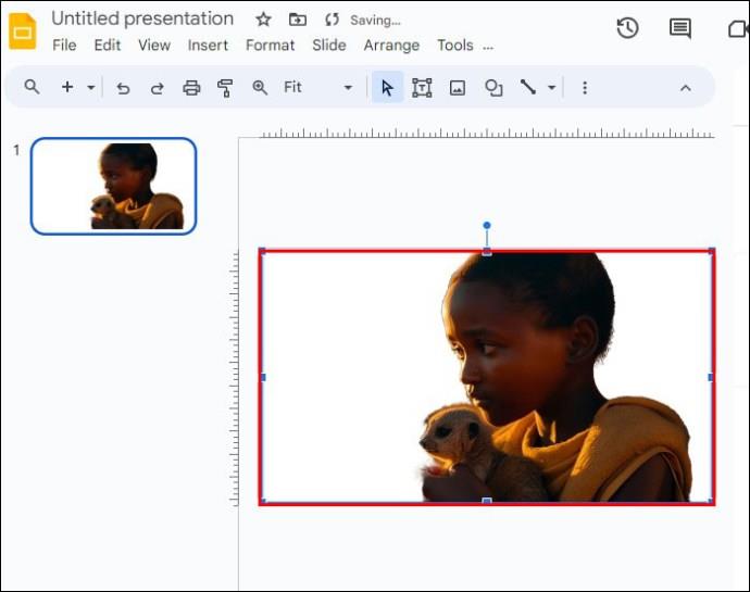 Slik fjerner du bakgrunnen fra et bilde i Google Slides