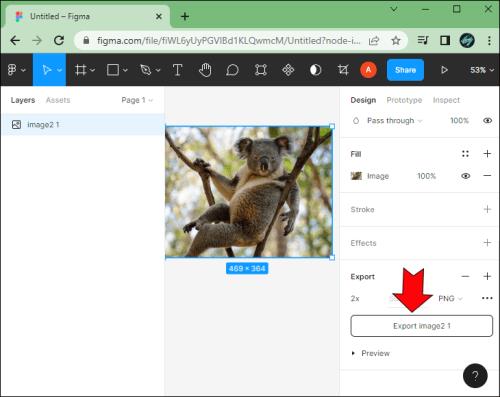 Kako izvoziti v PNG v Figmi