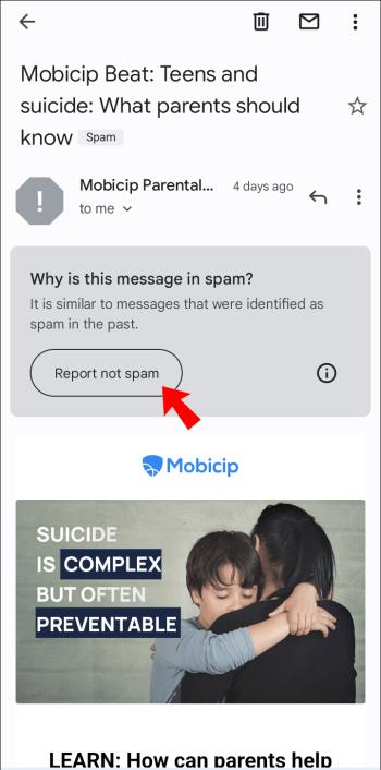 Kuinka estää sähköpostit siirtymästä roskapostiin Gmailissa