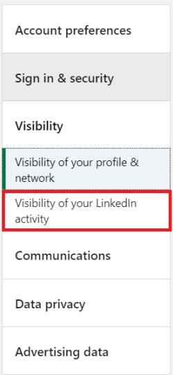 Kaip pakeisti „LinkedIn“ profilį nepranešant apie ryšius?