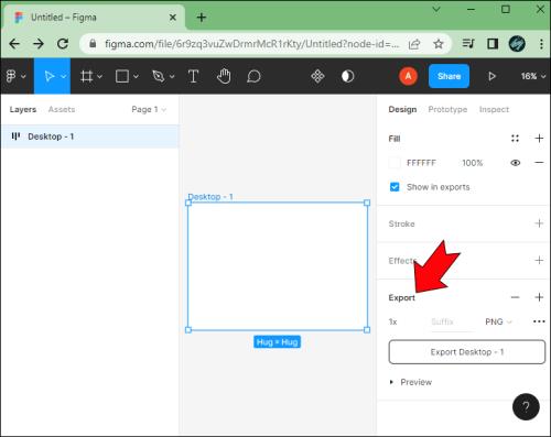 Jak exportovat do PNG v Figma