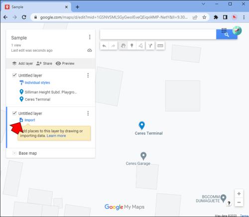 Hvordan tegne en sirkel med en viss radius på Google Maps