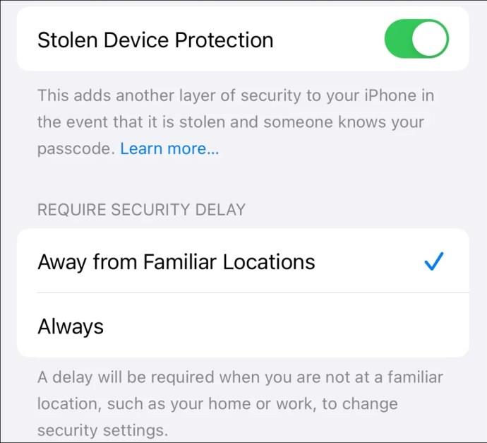 Πώς να ενεργοποιήσετε την προστασία κλεμμένης συσκευής στο iPhone σας