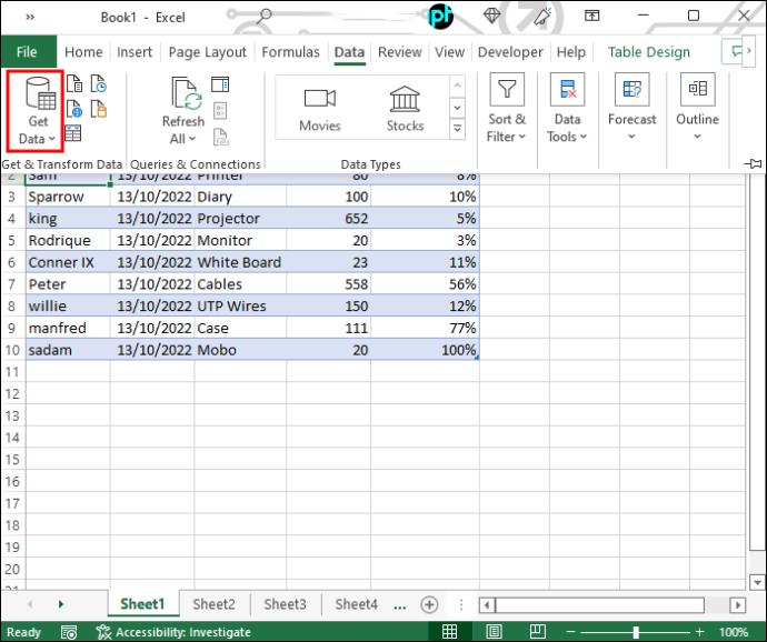 Kā sapludināt cilnes programmā Excel