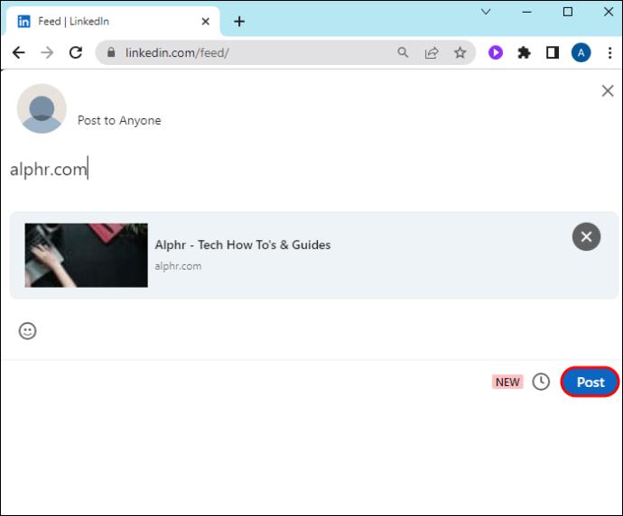 Kako dodati poveznicu u post na LinkedInu