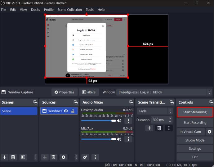 Jak používat a streamovat OBS Studio s TikTok