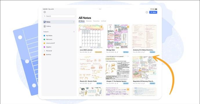 Kako dodati stranicu u Notability