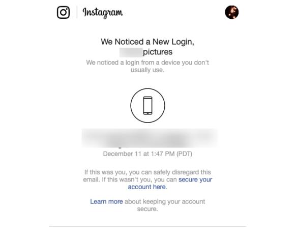 Upozorňuje vás Instagram, keď sa niekto prihlási do vášho účtu?